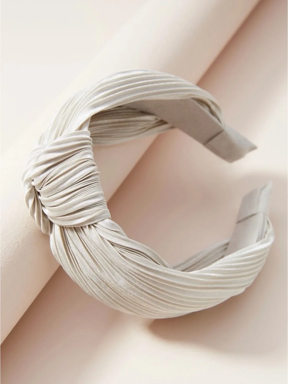 NWT Anthropologie Silver Pia Knotted Headband